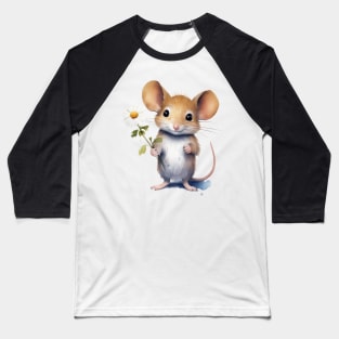 Cute mouse Baseball T-Shirt